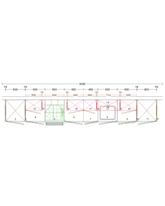 Large Single Row Galley