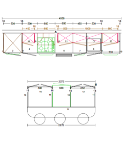 Medium Single Row  Galley with Island